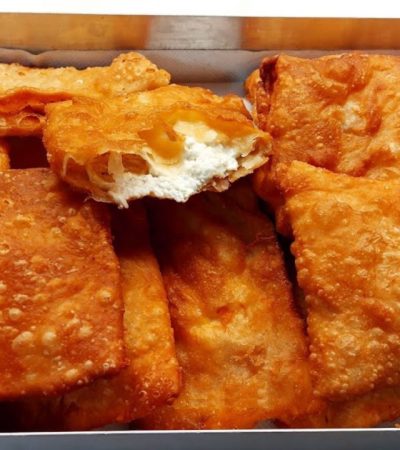 Greek feta fried cheese pie