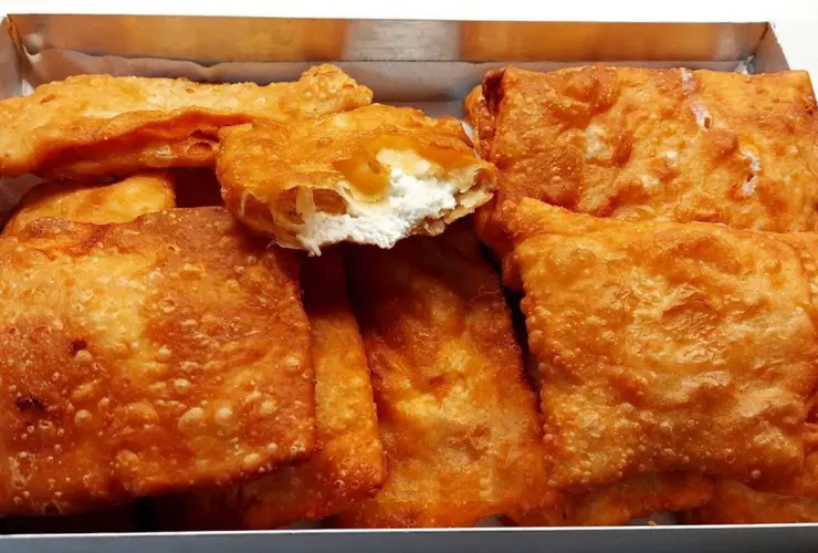 Greek feta fried cheese pie