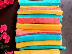 Marshmallows in various colors and flavors