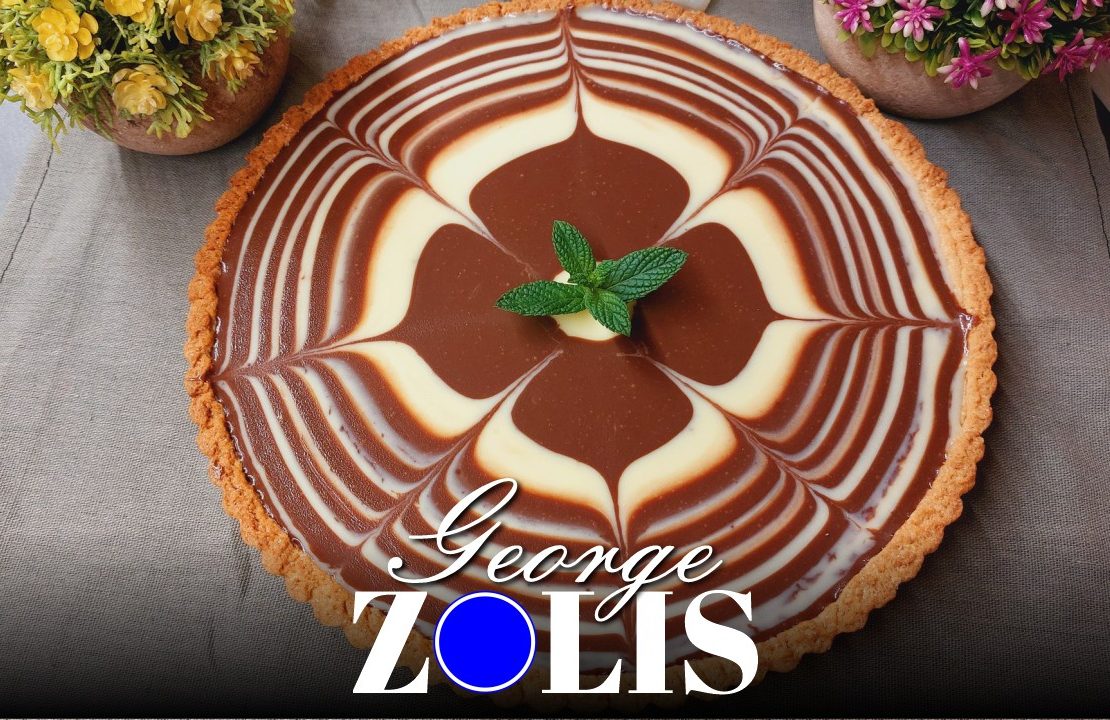 Presentation of the chocolate tart