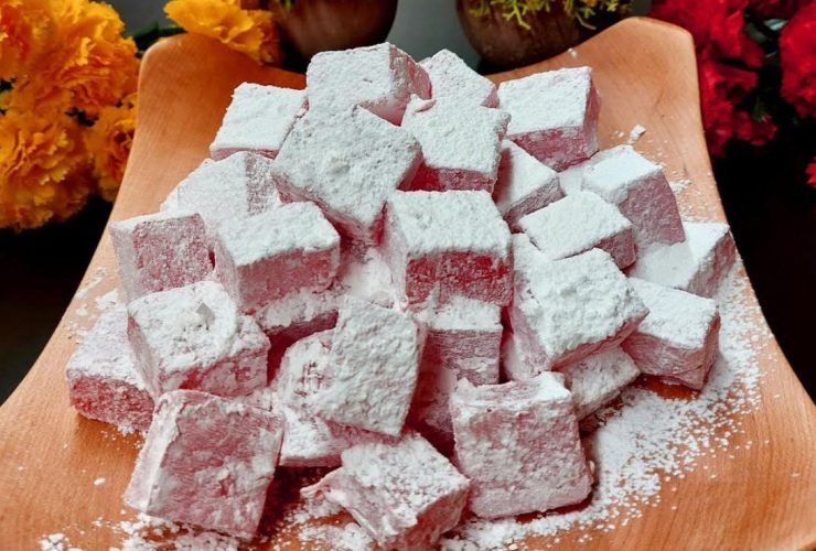 Λουκούμια Τριαντάφυλλο - Rose turkish delight