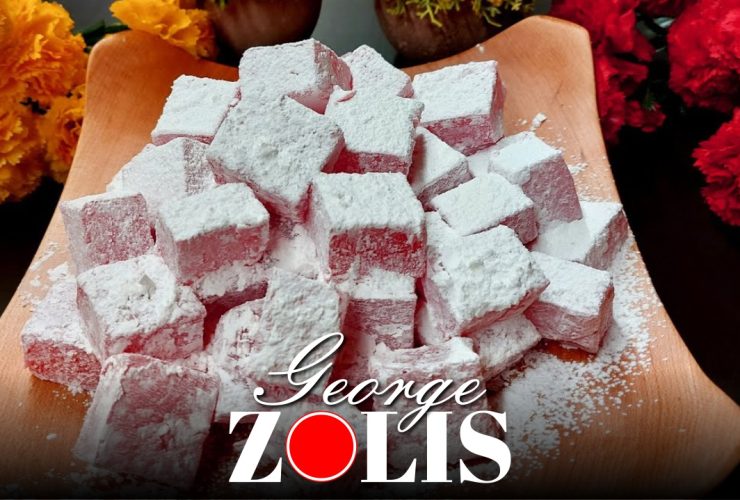Rose flavored turkish delight recipe by George Zolis