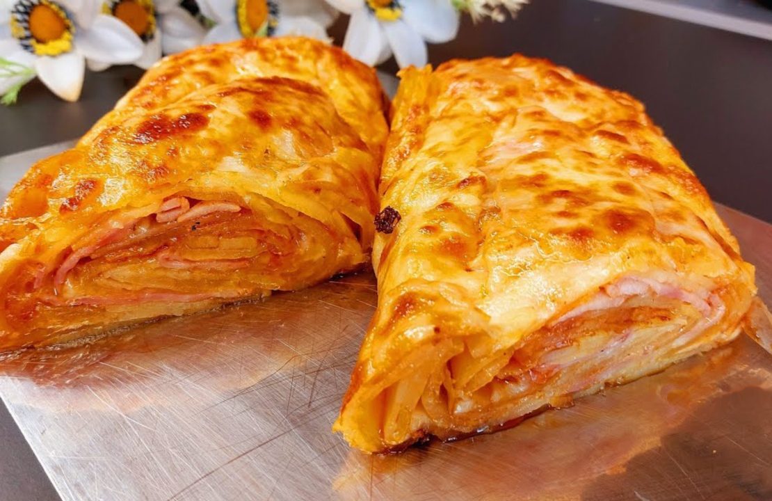Ρολό Πατάτας - Potato roll stuffed with cheese and bacon