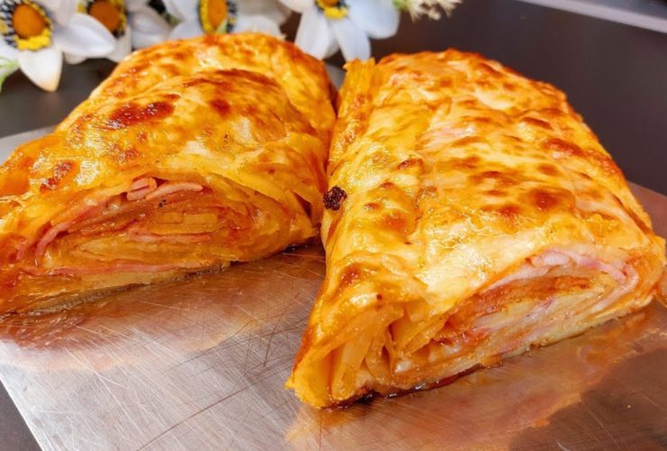 Ρολό Πατάτας - Potato roll stuffed with cheese and bacon