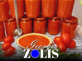 Tomato sauce in jars
