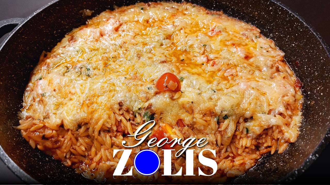 Ground Beef Orzo - Giouvetsi
