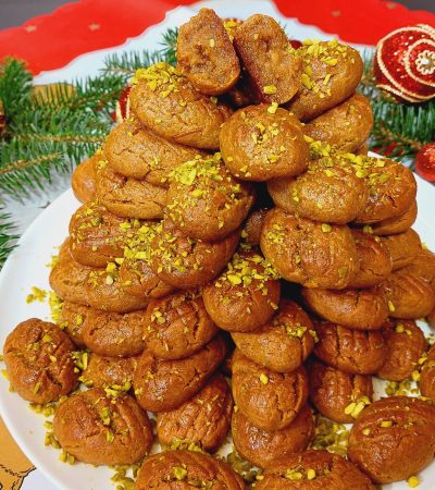No Sugar Melomakarona - Greek Christmas honey cookies