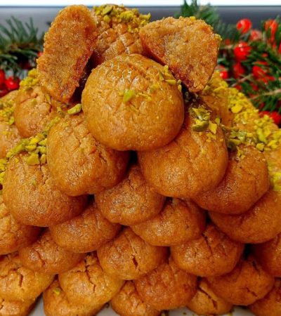 Melomakarona Greek Christmas Honey Cookies