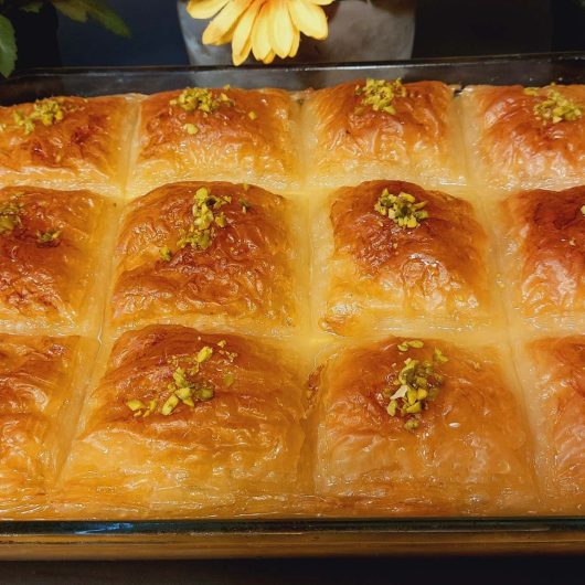 Traditional Greek Galaktoboureko - Greek Custard Pie