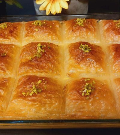 Γαλακτομπούρεκο σε ταψί - Greek Galaktobureko