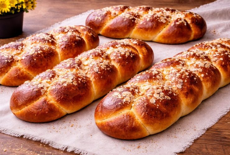 Τσουρέκια με Ζαχαρούχο Γάλα από Γιώργο Ζώλη