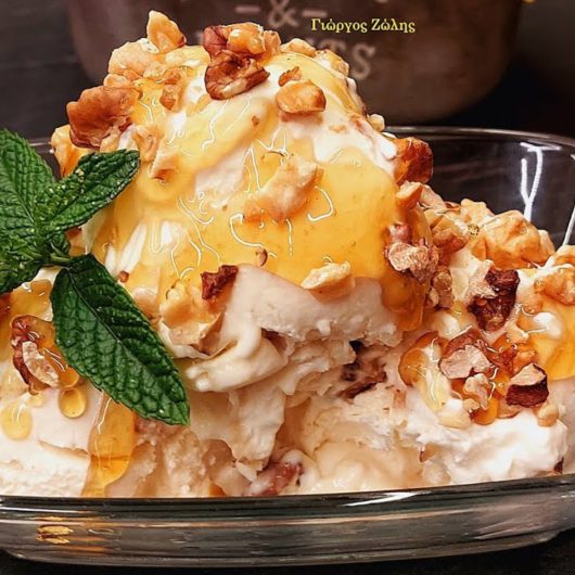 Frozen Yogurt Ice Cream - Παγωτό Γιαούρτι με μέλι
