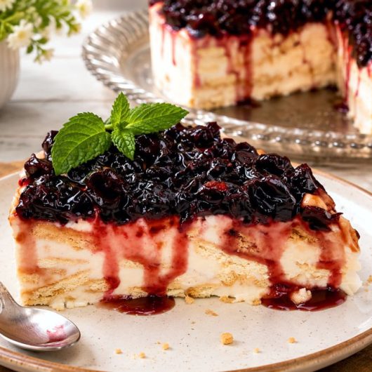 Yogurt Frozen Dessert - Δροσερό γιαουρτογλυκό με βύσσινο