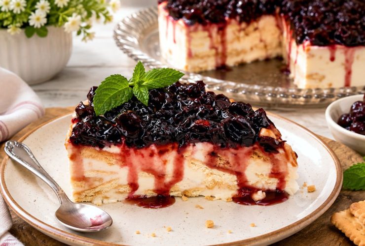 Yogurt Frozen Dessert - Δροσερό γιαουρτογλυκό με βύσσινο