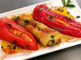Stuffed Bell Peppers - Πιπεριές γεμιστές με φέτα