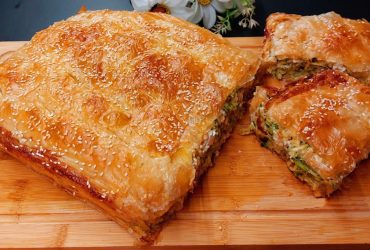 Crispy Zucchini Filo Pie -