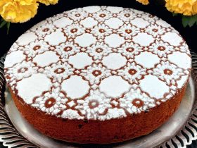 Greek Fanouropita Vegan Cake - Φανουρόπιτα