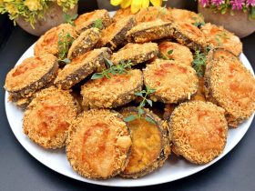 Oven baked eggplant - Μελιτζάνες ψητές στο φούρνο