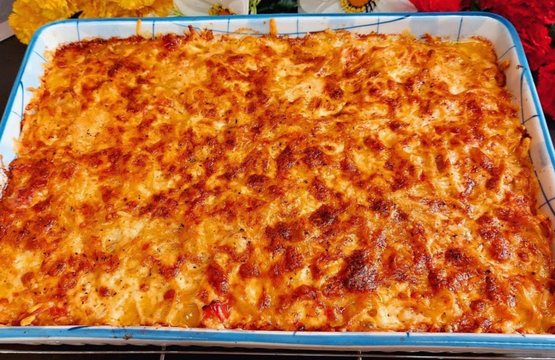 Creamy Baked Pasta Casserole - Σουφλέ Ζυμαρικών