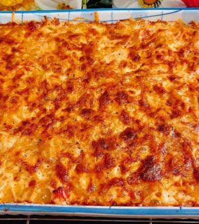 Creamy Baked Pasta Casserole - Σουφλέ Ζυμαρικών
