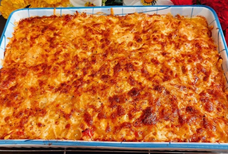 Creamy Baked Pasta Casserole - Σουφλέ Ζυμαρικών