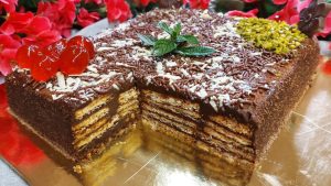 Chocolate Icebox Cake - Γλυκό Ψυγείου Σοκολάτα