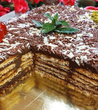 Chocolate Icebox Cake - Γλυκό Ψυγείου Σοκολάτα