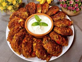 Greek Baked Eggplant Fritters - Μελιτζανοκεφτέδες στο φούρνο