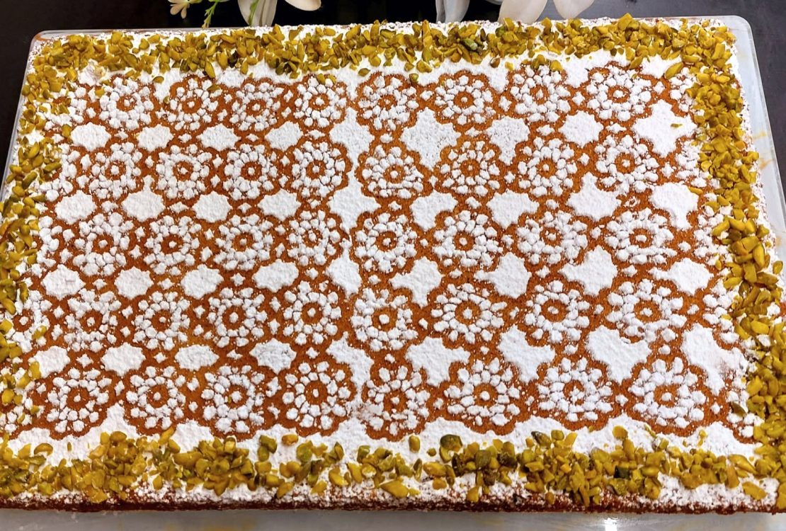 Greek Fanouropita Vegan Cake - Φανουρόπιτα