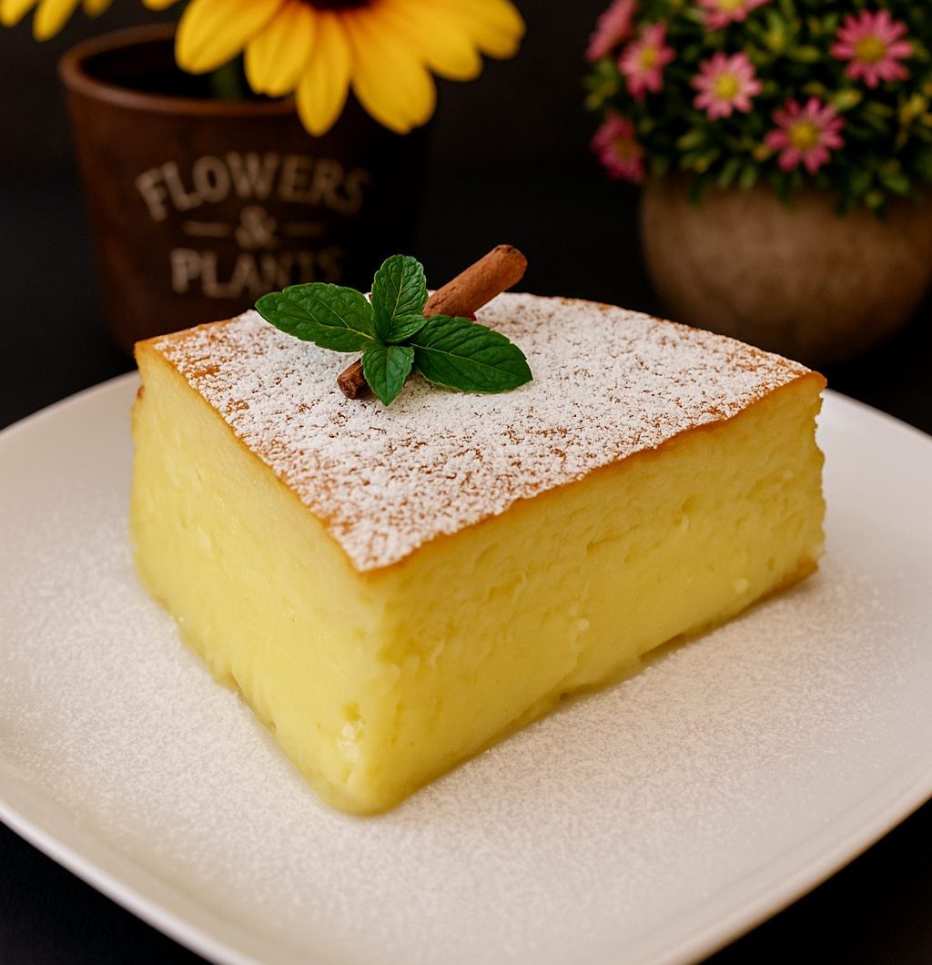 Traditional Greek Milk Pie (Galatopita) Without Phyllo – Creamy & Easy