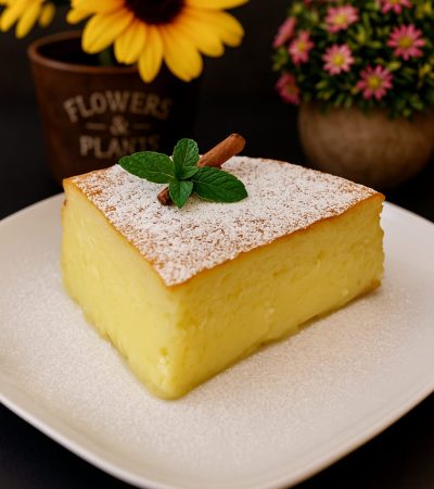 Γαλατόπιτα χωρίς Φύλλο - Greek Custard Milk Pie