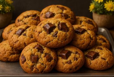 Μαλακά μπισκότα με κομμάτια σοκολάτας - Soft Cookies with chocolate chunks