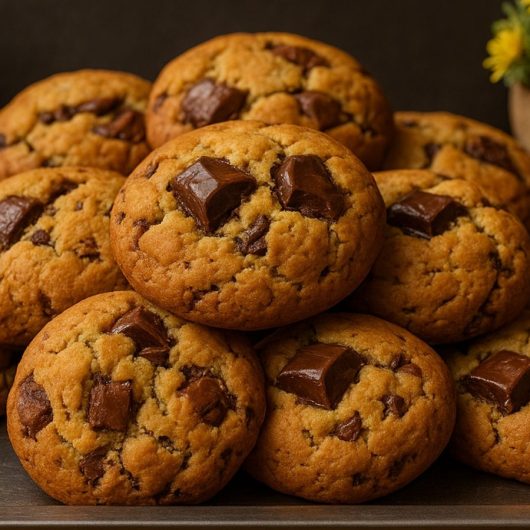 Μαλακά μπισκότα με κομμάτια σοκολάτας - Soft Cookies with chocolate chunks