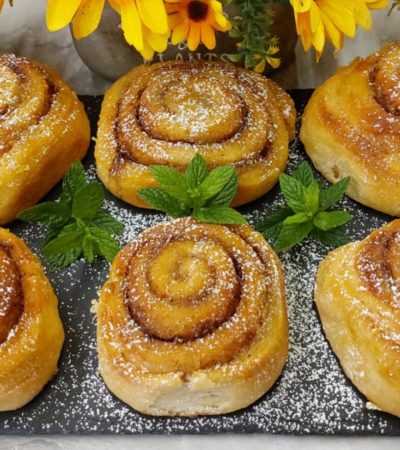 Ρολάκια μήλο κανέλας - Apple Cinnamon Rolls