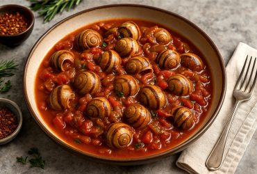 Σαλιγκάρια Στιφάδο σε πιάτο - Snail Stew in a plate