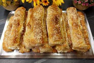 Τυροπιτάκια - Φλογέρες σε ταψί