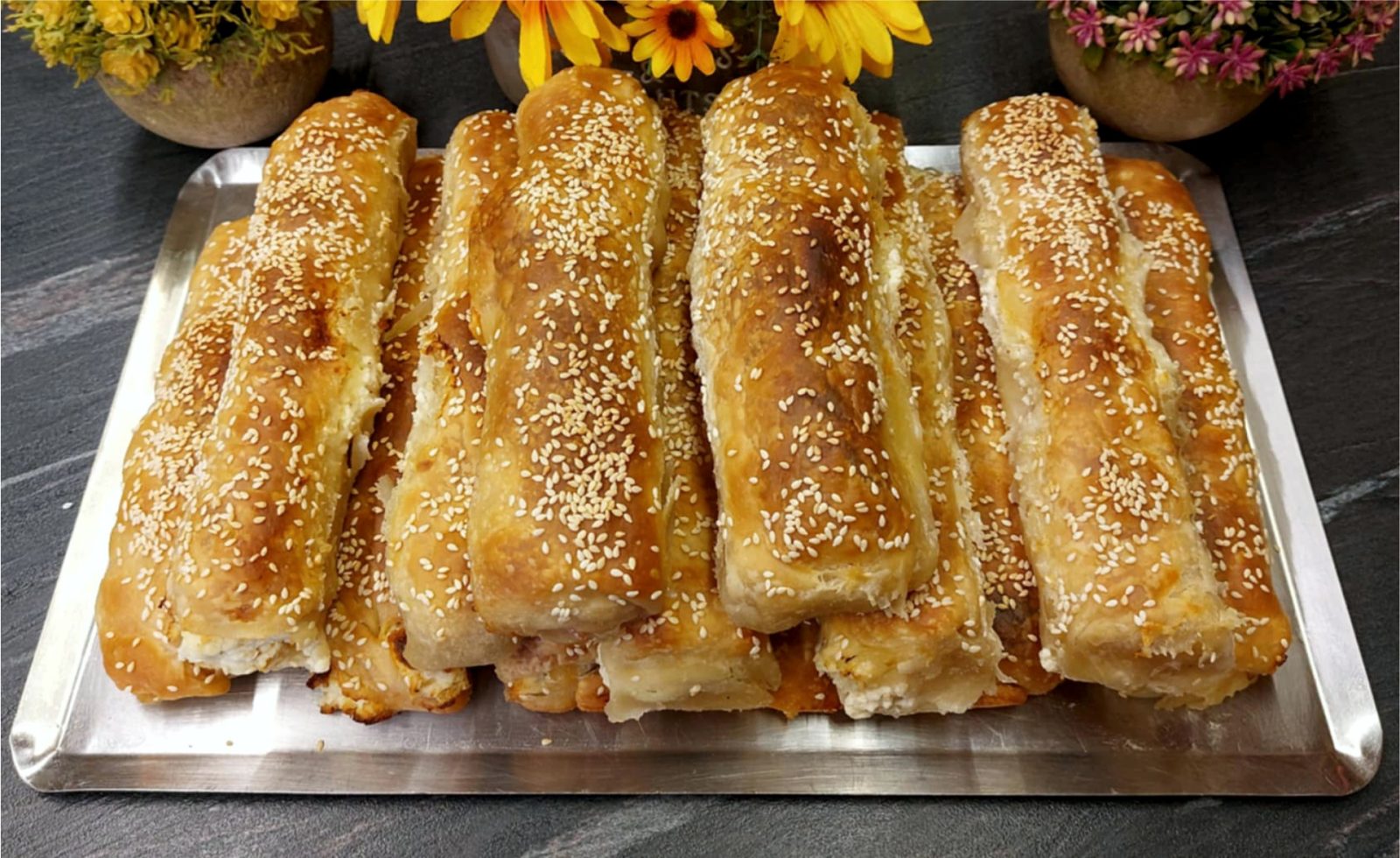 Τυροπιτάκια – Φλογέρες με Σπιτικό Φύλλο χωρίς Πλάστη