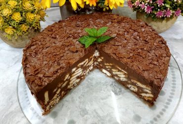 Κορμός Σοκολάτας Μωσαϊκό σε Τούρτα