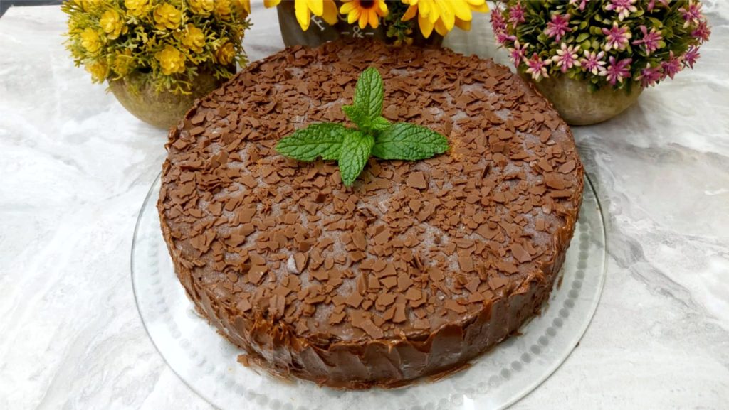 Κορμός Σοκολάτας Μωσαϊκό σε Τούρτα