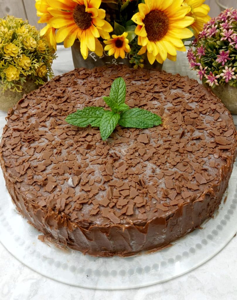 Κορμός Σοκολάτας Μωσαϊκό σε Τούρτα