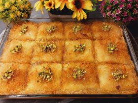 Γαλακτομπούρεκο με φύλλο Καταΐφι