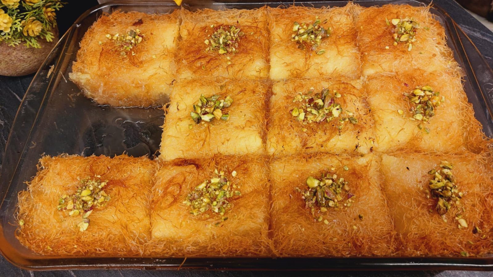 Galaktoboureko with Kataifi Pastry (Crispy Greek Custard Dessert)