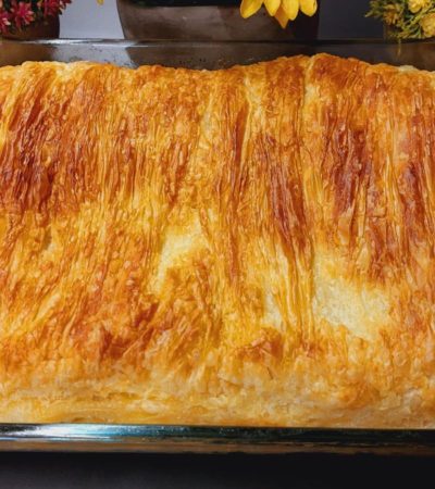 Μακαρονόπιτα με Φέτα - Greek Pasta pie with Feta Cheese