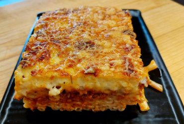 Greek Pastitsio on a plate