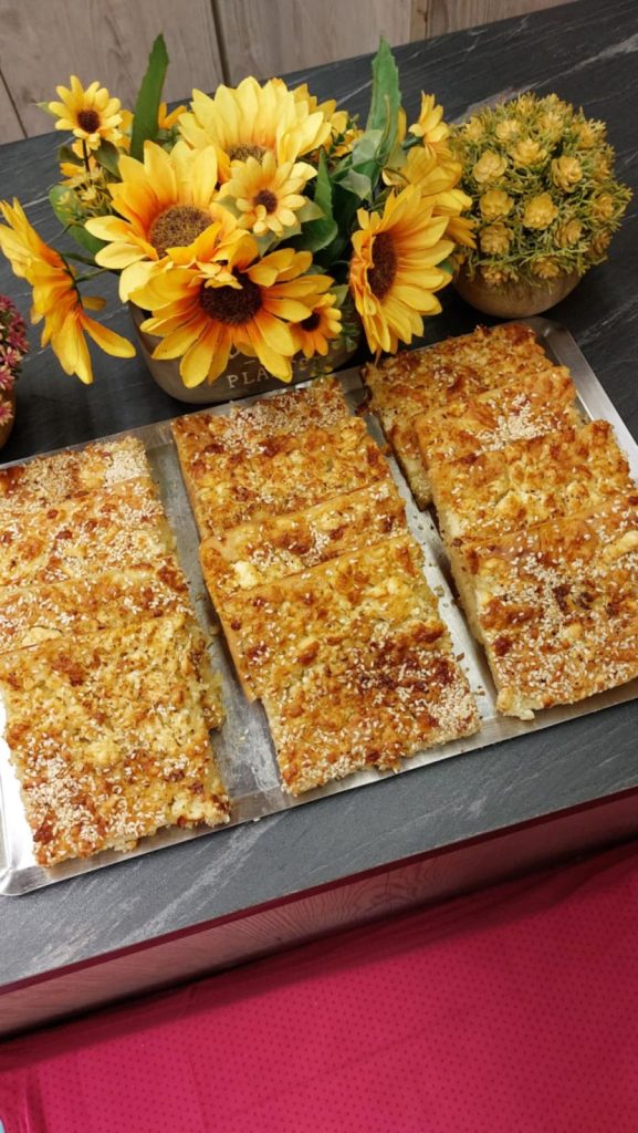 Crustless Greek Cheese Pie Vertical