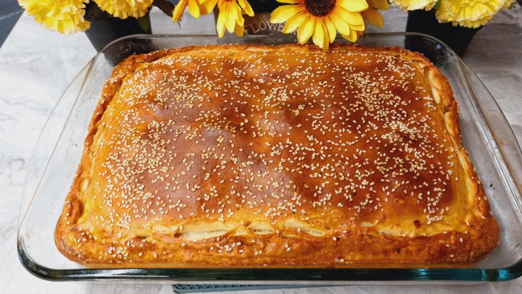 Κιμαδόπιτα σε ταψί - Greek Kimadopita meat pie