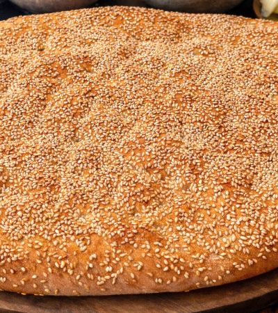 Λαγάνα με Ταχίνι Νηστίσιμη χωρίς λάδι - Greek Flatbread Lagana