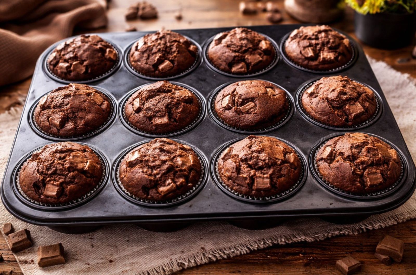Easy Chocolate Cupcakes - No Mixer, Few Ingredients, Ready in 30 Minutes