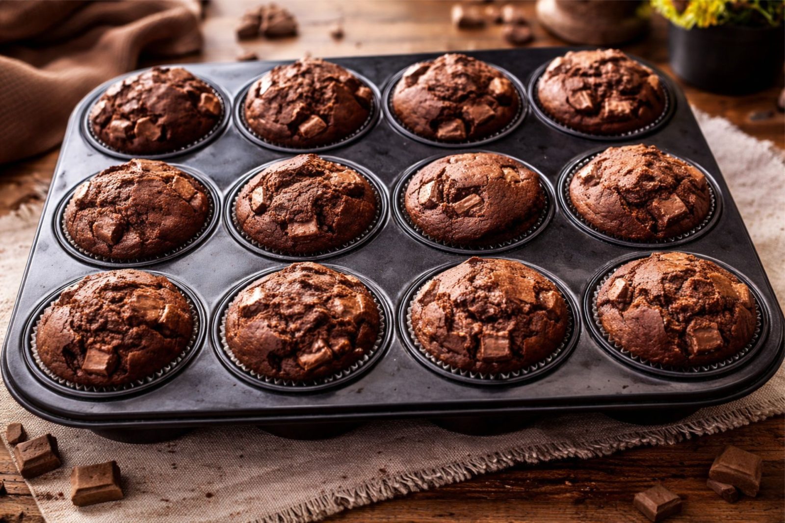 ฮฮฑฯ ฮฮญฮนฮบ ฮฃฮฟฮบฮฟฮปฮฌฯฮฑฯ ฯฮต ฯฯฯฮผฮตฯ - Chocolate Cup Cakes