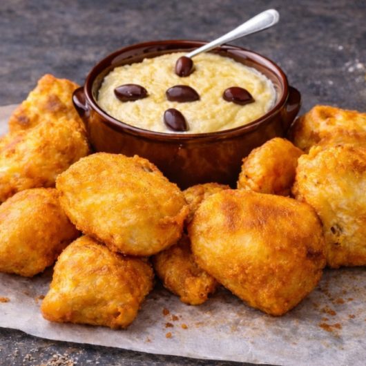 ฮฯฮฑฮบฮฑฮปฮนฮฌฯฮฟฯ ฮบฮฑฮน ฮฃฮบฮฟฯฮดฮฑฮปฮนฮฌ ฮผฮต ฮจฯฮผฮฏ - Fried Cod with Garlic Dip